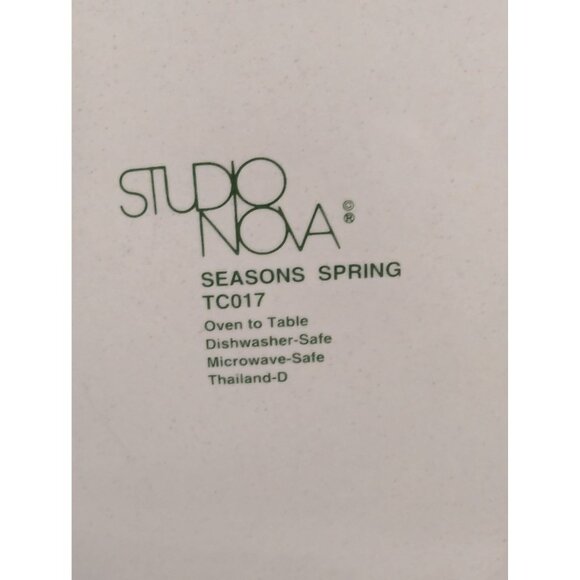 Vintage Studio Nova Seasons Plates 8 1/2" Spring Summer Winter Bread Plate Lot o - Picture 11 of 13